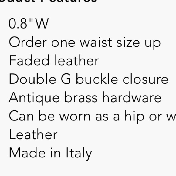 Authentic Gucci Marmont GG faded leather belt - Picture 5 of 5